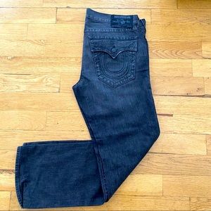Black denim True Religion jeans